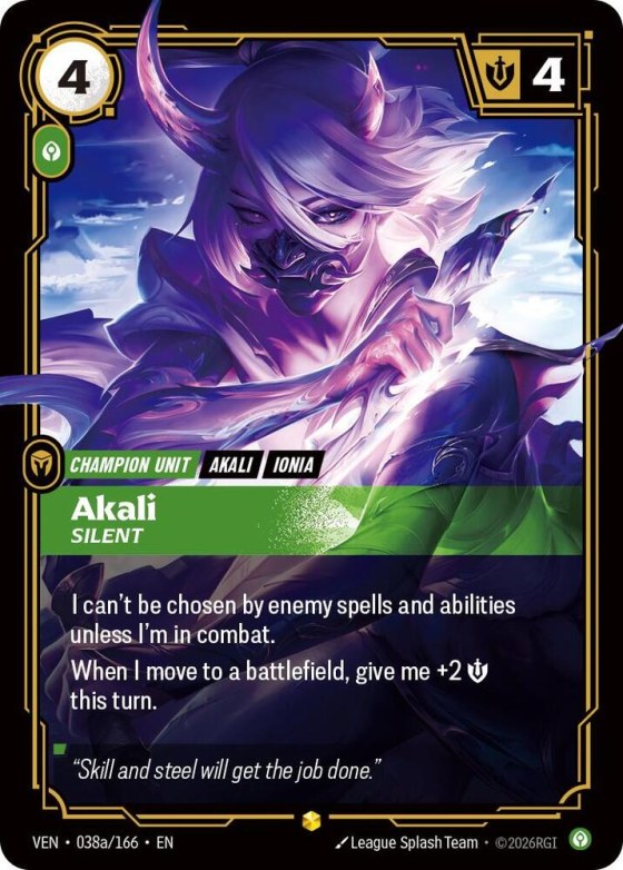 Akali, Silent