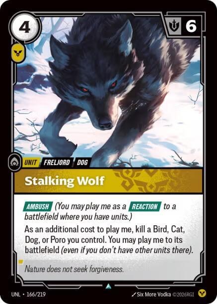 Stalking Wolf - Foil