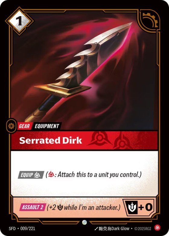 Serrated Dirk - Foil