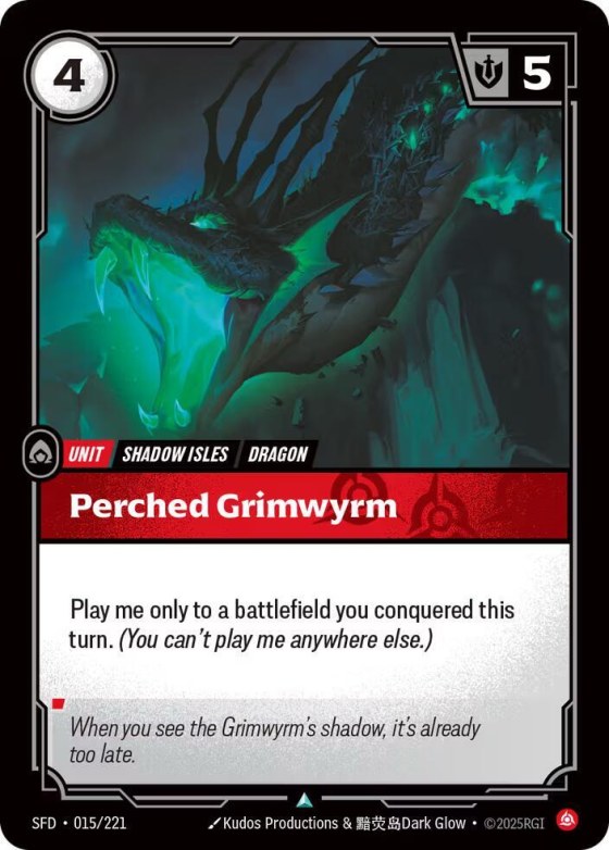 Perched Grimwyrm - Foil