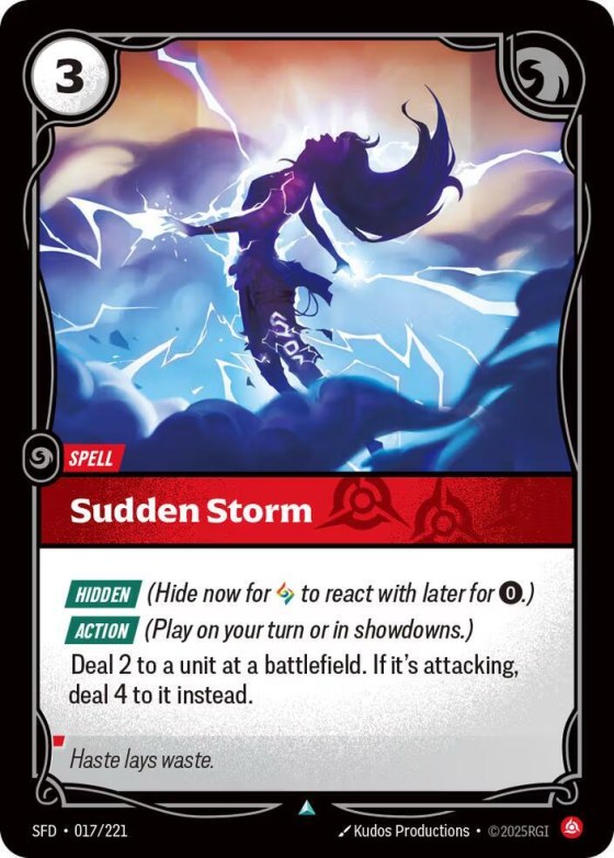 Sudden Storm - Foil