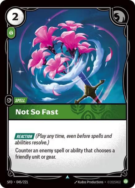 Not So Fast - Foil