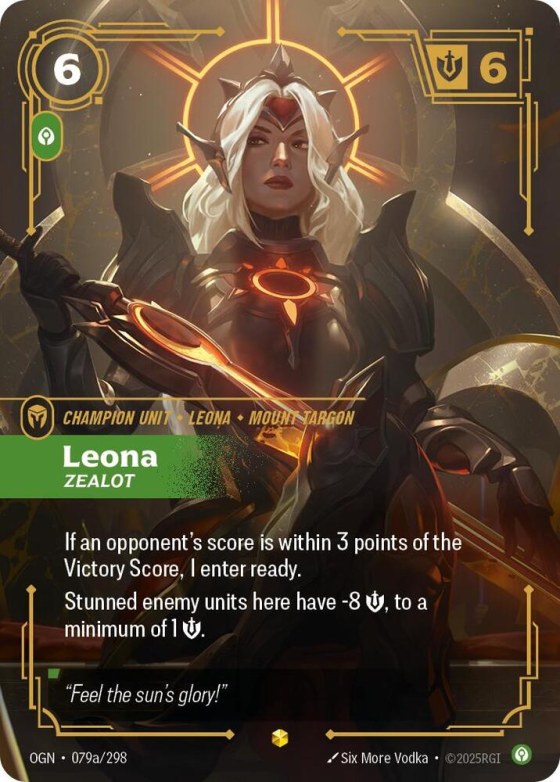 Leona, Zealot