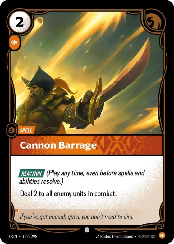 Cannon Barrage - Foil