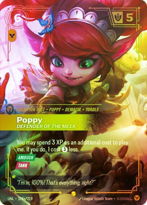 Poppy, Defender of the Meek