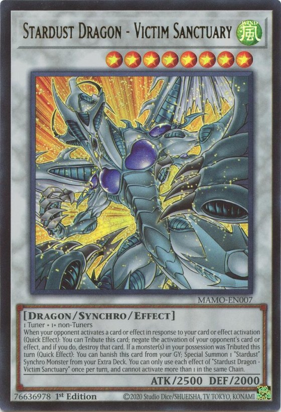 Stardust Dragon - Victim Sanctuary - 1st Edition