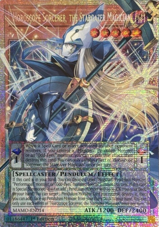 Horoscope Sorcerer, the Stargazer Magician - Starlight Rare Extended Art