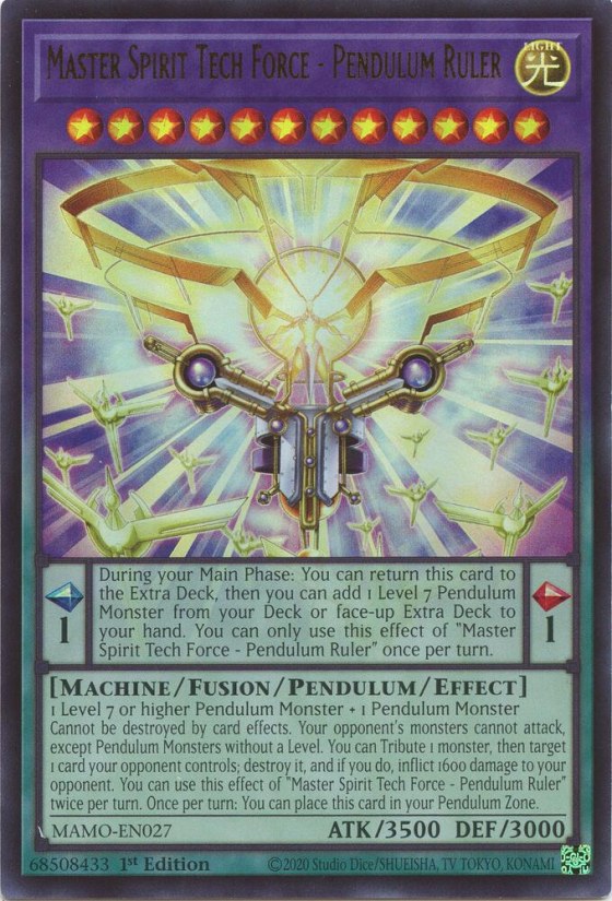 Master Spirit Tech Force - Pendulum Ruler - 1st Edition