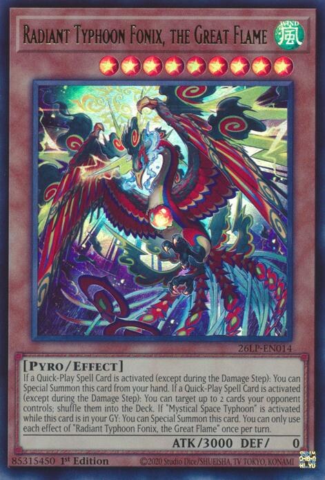 Radiant Typhoon Fonix, the Great Flame - 1st Edition