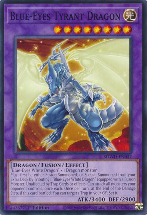 Blue-Eyes Tyrant Dragon - 1st Edition
