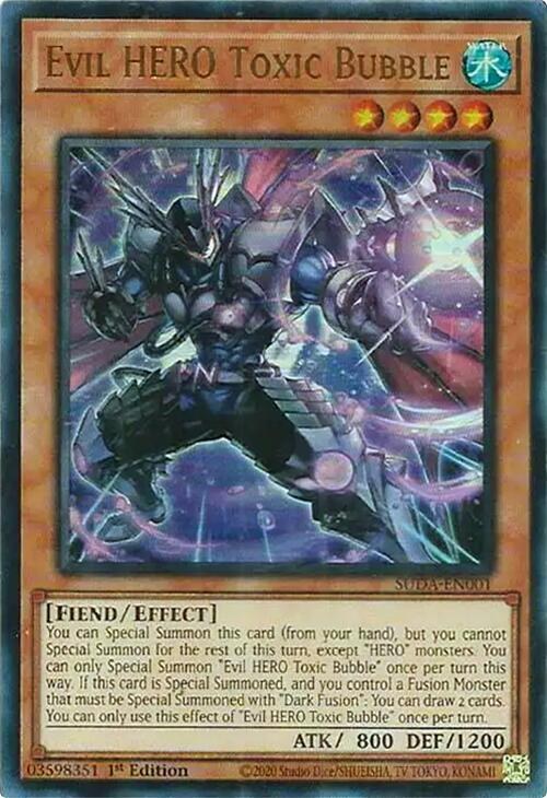 Evil HERO Toxic Bubble - 1st Edition