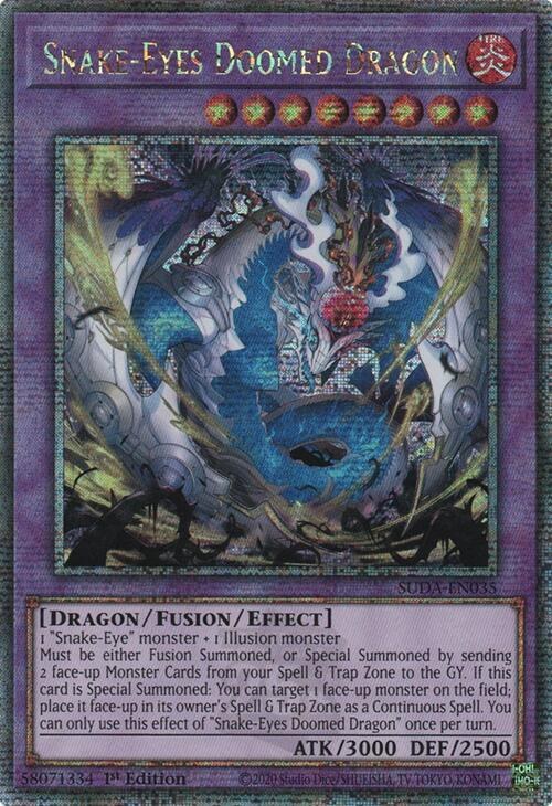 Snake-Eyes Doomed Dragon - Quarter Century Secret Rare