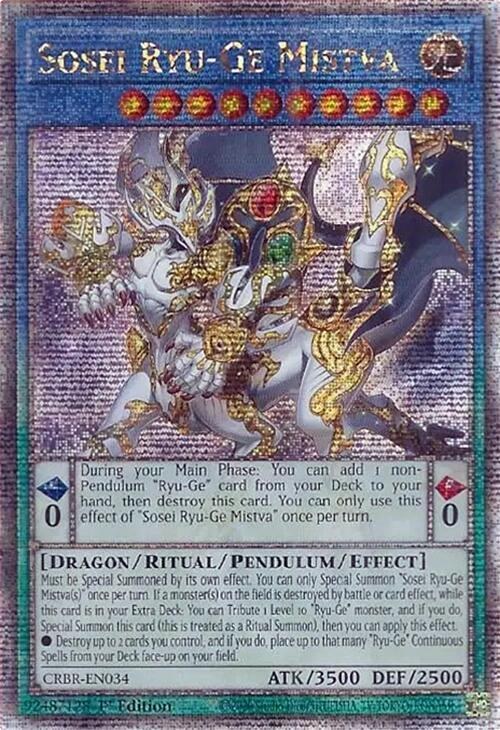 Sosei Ryu-Ge Mistva - Quarter Century Secret Rare