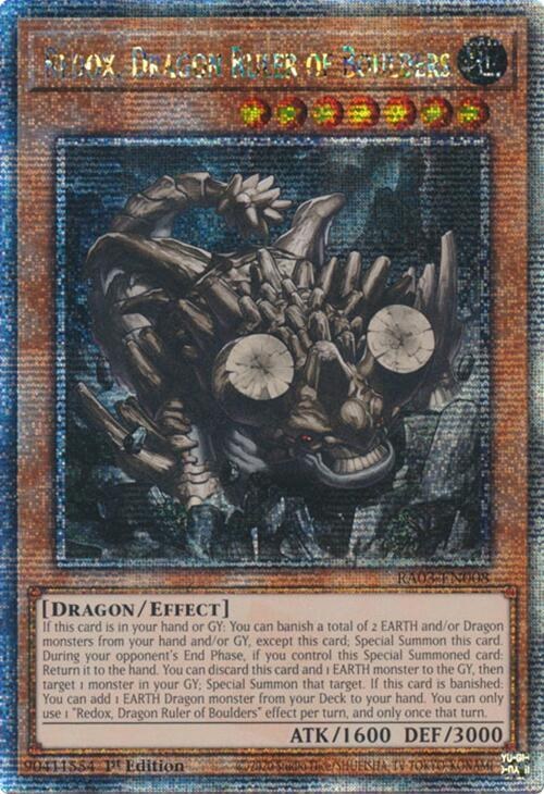 Redox, Dragon Ruler of Boulders - Quarter Century Secret Rare