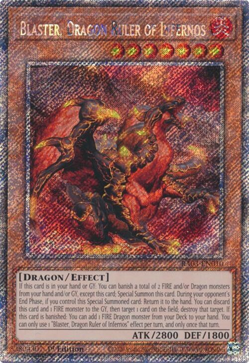 Blaster, Dragon Ruler of Infernos - Platinum Secret Rare