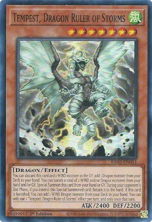Tempest, Dragon Ruler of Storms - 1st Edition