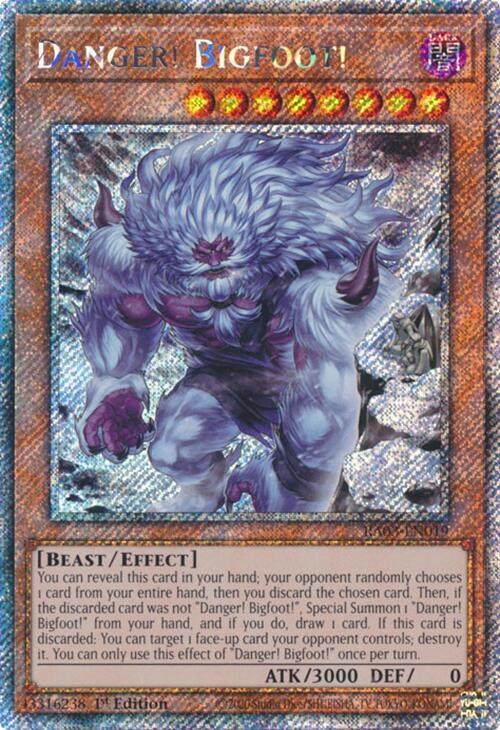 Danger! Bigfoot! - Alternate Art Platinum Secret 