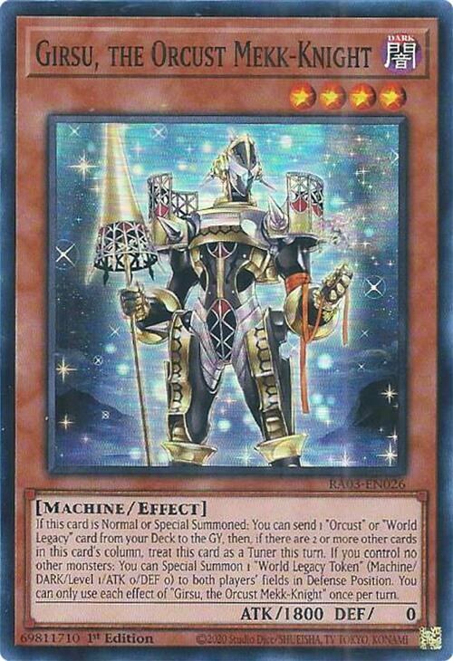 Girsu, the Orcust Mekk-Knight - 1st Edition
