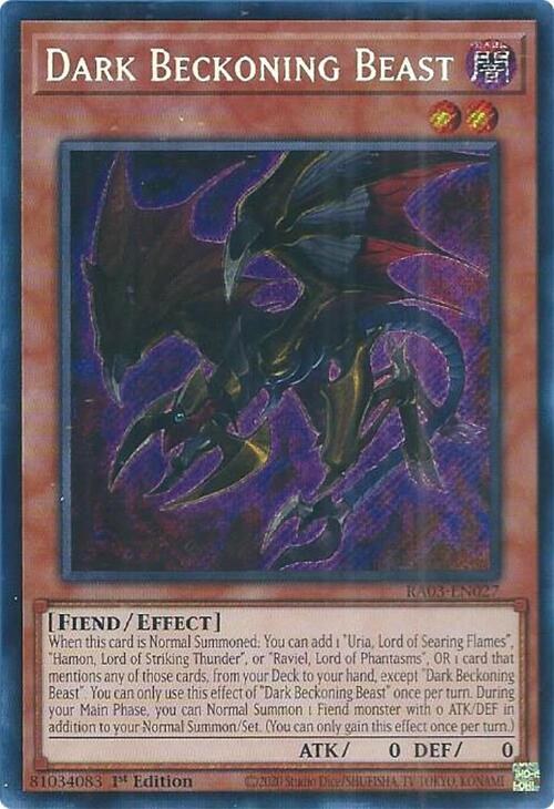 Dark Beckoning Beast - Secret Rare