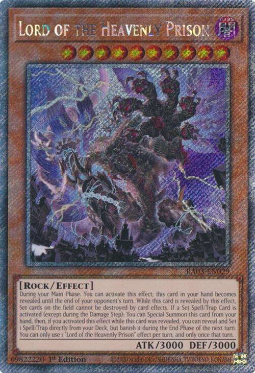 Lord of the Heavenly Prison - Platinum Secret Rare