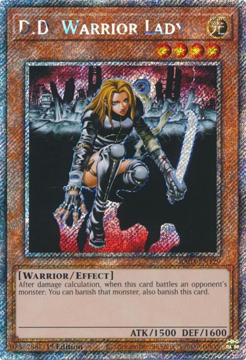 D.D. Warrior Lady - Platinum Secret Rare