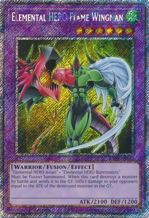 Elemental HERO Flame Wingman - Platinum Secret Rare