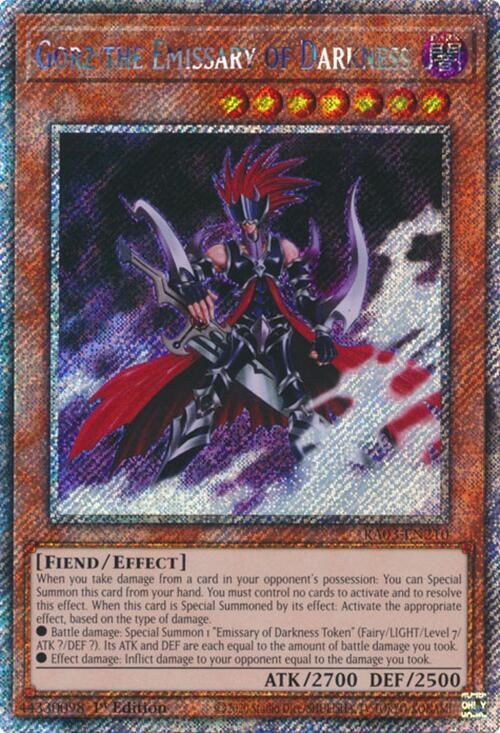 Gorz the Emissary of Darkness - Platinum Secret Rare