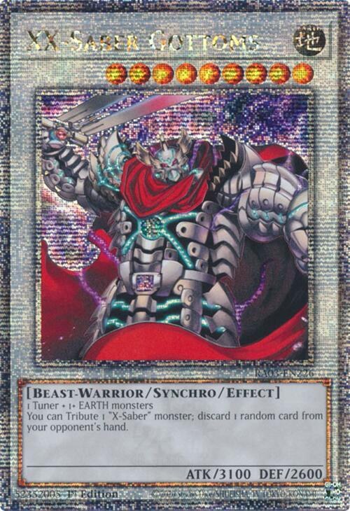 XX-Saber Gottoms - Quarter Century Secret Rare