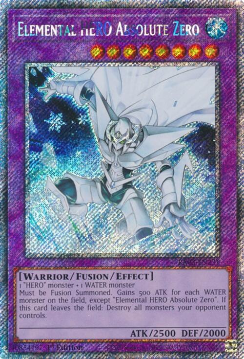 Elemental HERO Absolute Zero - Platinum Secret Rare