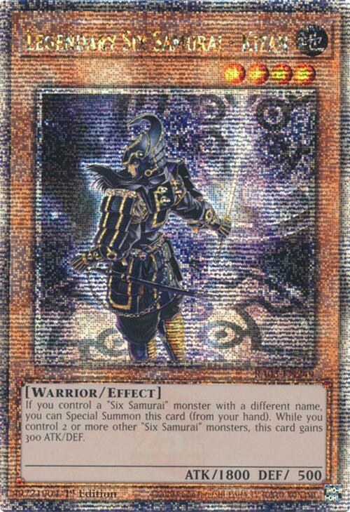 Legendary Six Samurai - Kizan - Quarter Century Secret Rare