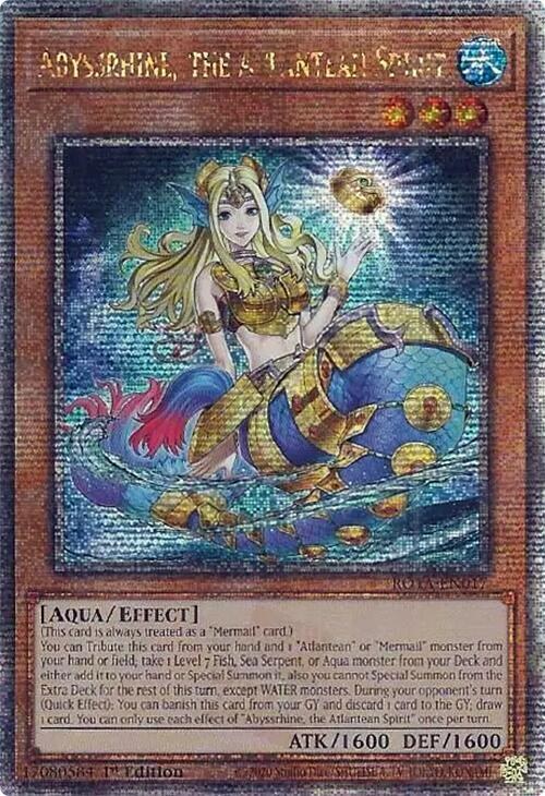 Abyssrhine, the Atlantean Spirit - Quarter Century Secret Rare