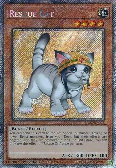 Rescue Cat - Alternate Art Platinum Secret 