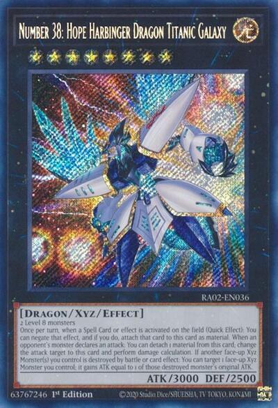 Number 38: Hope Harbinger Dragon Titanic Galaxy - Secret Rare