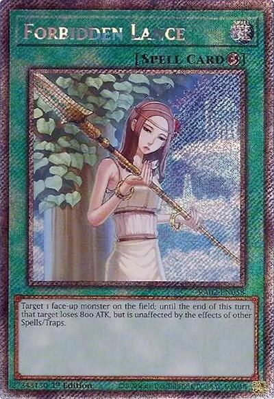Forbidden Lance - Platinum Secret Rare
