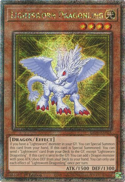 Lightsworn Dragonling - Quarter Century Secret Rare