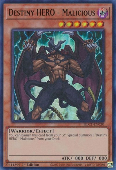 Destiny HERO - Malicious - 1st Edition