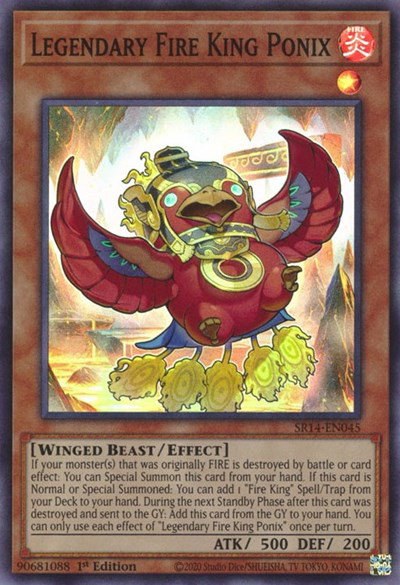 Legendary Fire King Ponix - 1st Edition