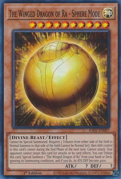 The Winged Dragon of Ra - Sphere Mode - 1st Edition