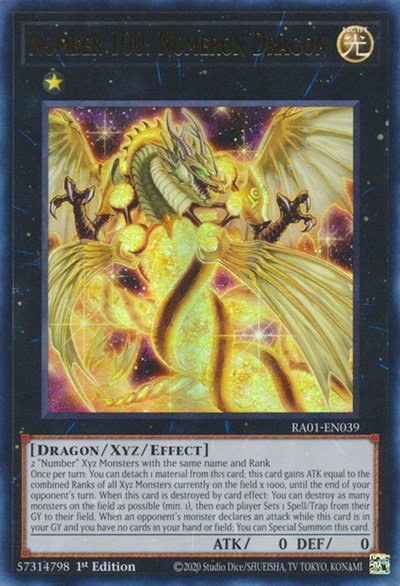 Number 100: Numeron Dragon - Ur