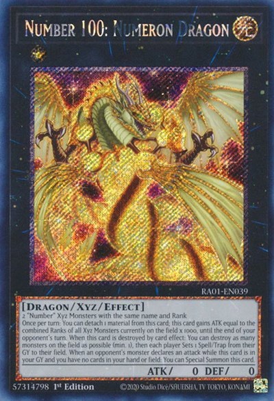 Number 100: Numeron Dragon - Platinum Secret Rare