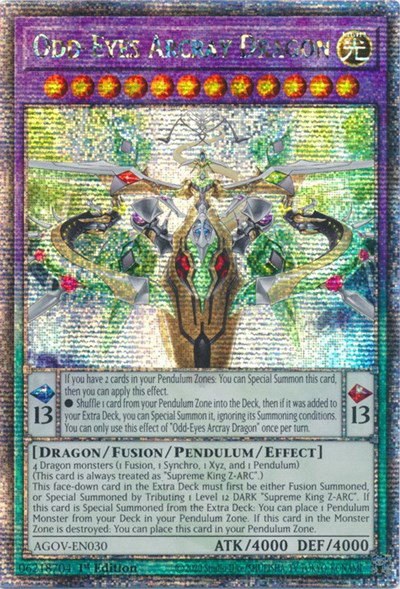 Odd-Eyes Arcray Dragon - Quarter Century Secret Rare