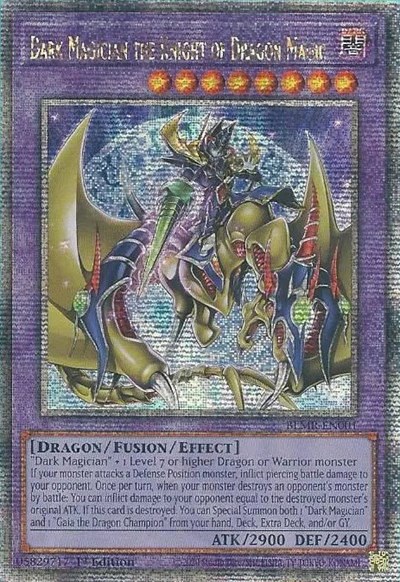 Dark Magician the Knight of Dragon Magic - Quarter Century Secret Rare