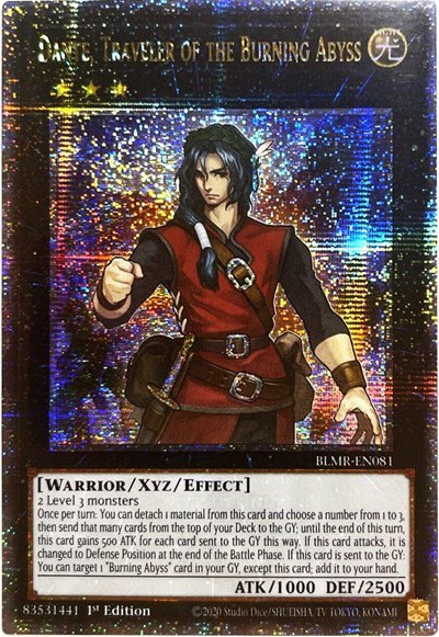Dante, Traveler of the Burning Abyss - Quarter Century Secret Rare