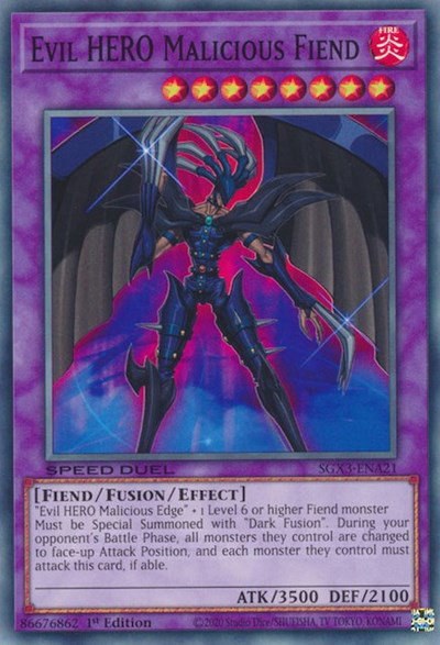 Evil HERO Malicious Fiend - 1st Edition