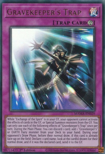 Gravekeeper's Trap - 1st Edition