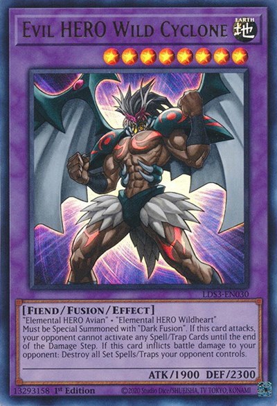 Evil HERO Wild Cyclone - 1st Edition