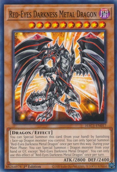 Red-Eyes Darkness Metal Dragon - 1st Edition