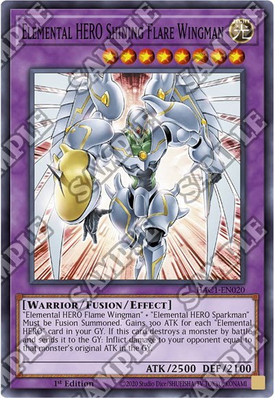 Elemental HERO Shining Flare Wingman - 1st Edition