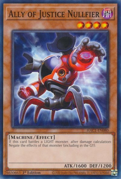 Ally of Justice Nullfier - 1st Edition