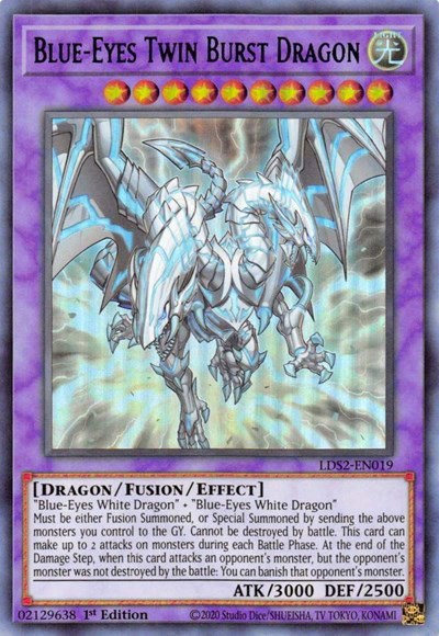 Blue-Eyes Twin Burst Dragon - Green